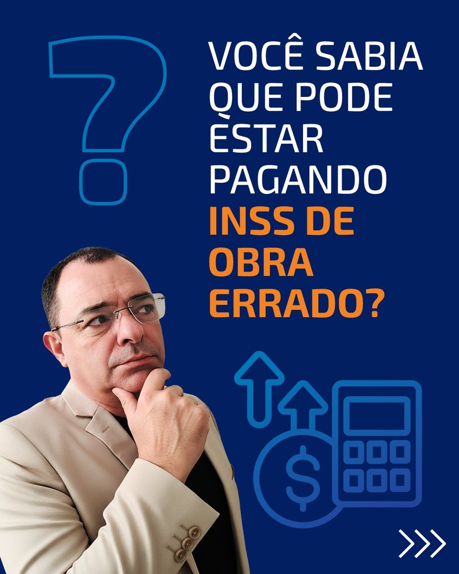 Danilo Carvalhaes em peça informativa sobre INSS de obra
